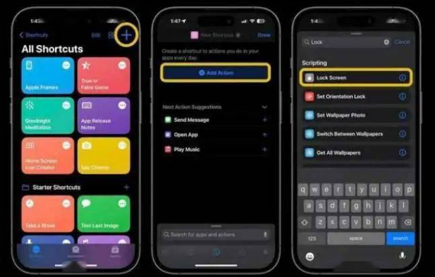 建昌苹果14锁屏维修店分享iPhone14升级iOS16.4后如何创建锁屏快捷方式 